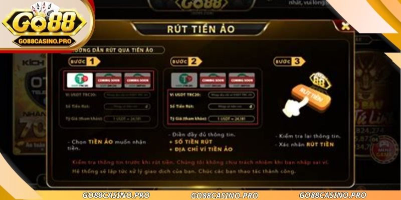 Rút Tiền Go88 - Hướng Dẫn Chi Tiết, Rõ Ràng Cho Người Chơi